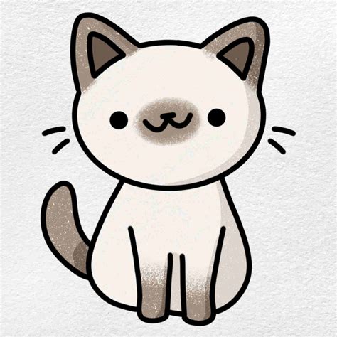 cat draw easy|simple cute cat drawing.